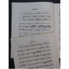 FIORILLO Federigo Sonate Violon Clavecin ou Piano ca1860
