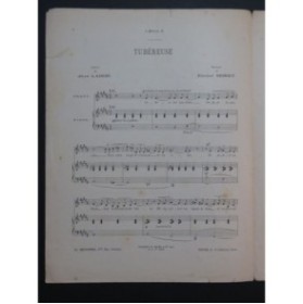 MORET Ernest Tubéreuse Chant Piano 1900
