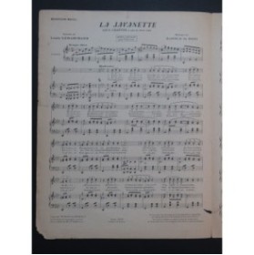 DE BOZI Harold La Javanette Chant Piano 1923