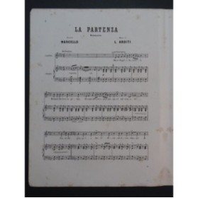 ARDITI Luigi La Partenza Chant Piano 1869