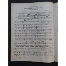 DORVAL VALENTINO Le Dieu d'Or Chant Piano ca1855