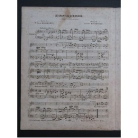 MEYERBEER G. Le Chant du Dimanche Chant Piano ca1840
