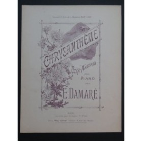 DAMARÉ Eugène Chrysanthème Piano