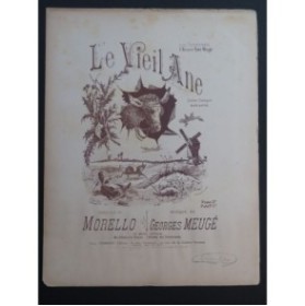 MEUGÉ Georges Le Vieil Ane Chant Piano 1889