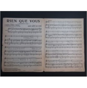 DAVIS Benny et BURKE Joe Rien que vous Chant Piano 1926