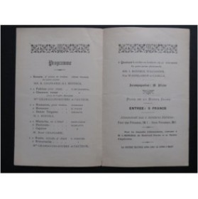 Programme Matinées I. Mendels 20 Février 1893