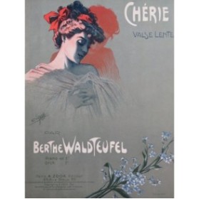 WALDTEUFEL Berthe Chérie Piano 1907