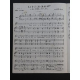 ROSE Georges Le Punch Grassot Chant Piano