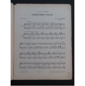 MARGIS Alfred Christmas Valse Piano 1906