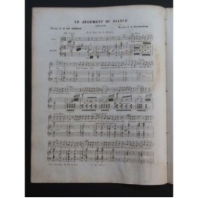 CLAPISSON Louis Le Jugement du Diable Nanteuil Chant Piano ca1840