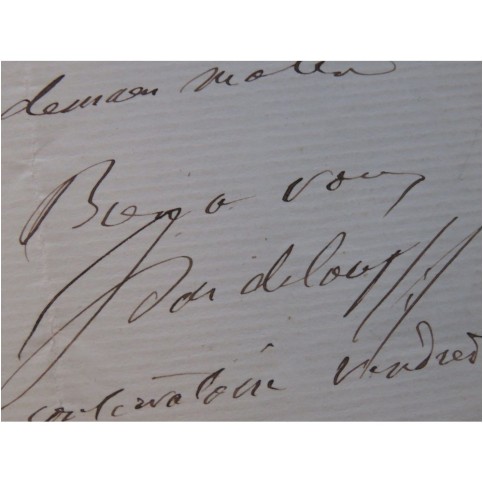 PASDELOUP Jules Lettre Autographe Signée XIXe