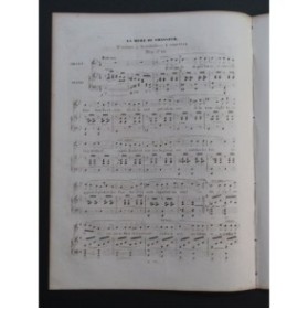 CHERET P. La Mère du Chasseur Chant Piano ca1840