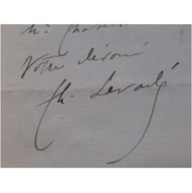 LEVADÉ Charles Lettre Autographe Signée