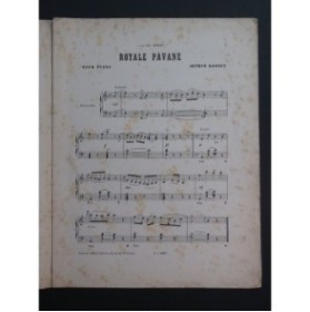 BONNET Arthur Royale Pavane Piano 1888