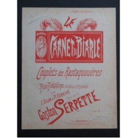 SERPETTE Gaston Le Carnet du Diable Chant Piano ca1895