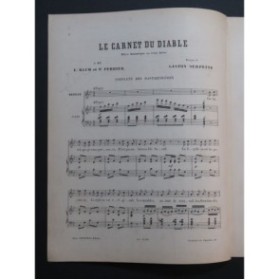 SERPETTE Gaston Le Carnet du Diable Chant Piano ca1895