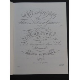 GIULIANI Mauro Pot-Pourri Rossini's Tancredi Flûte ou Violon Guitare 1986