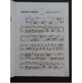 SCHUMANN Robert Reflets d'Orient Bilder aus Osten op 66 Piano 4 mains ca1860