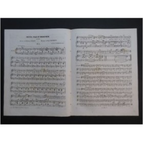 HENRION Paul Petit Fille et Grand'Mère Chant Piano 1857