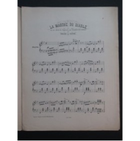 DE SUPPÉ François La Marche du Diable Piano ca1880