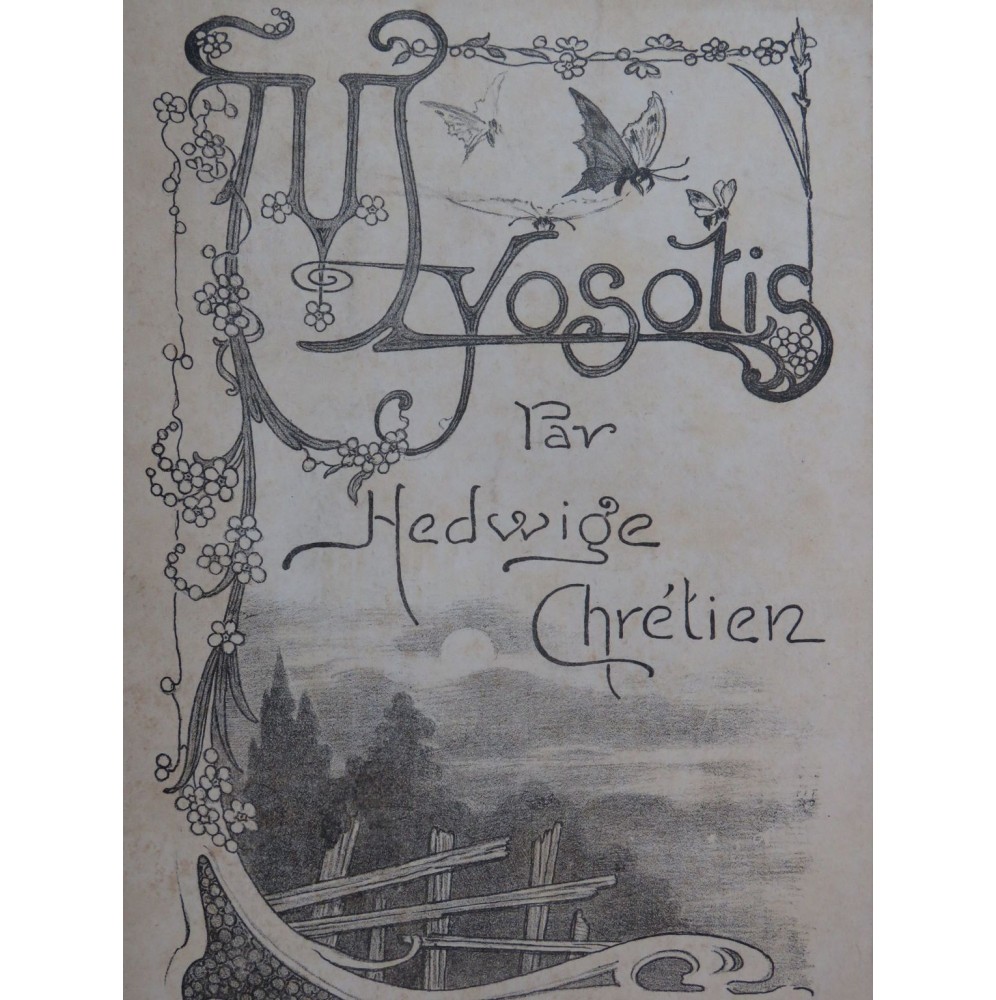 CHRÉTIEN Hedwige Myosotis Piano 1904