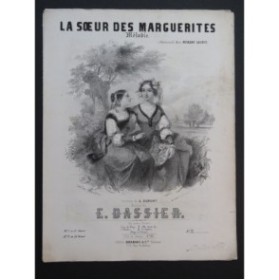 DASSIER Ernest La Sœur des Marguerites Chant Piano ca1850