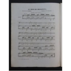 DASSIER Ernest La Sœur des Marguerites Chant Piano ca1850