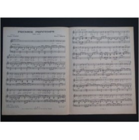 GIRAUD Hubert Premier Printemps Chant Piano 1950