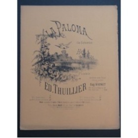 THUILLIER Edmond La Paloma Piano Violon