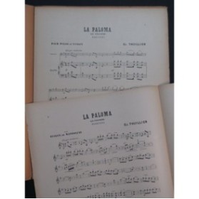 THUILLIER Edmond La Paloma Piano Violon