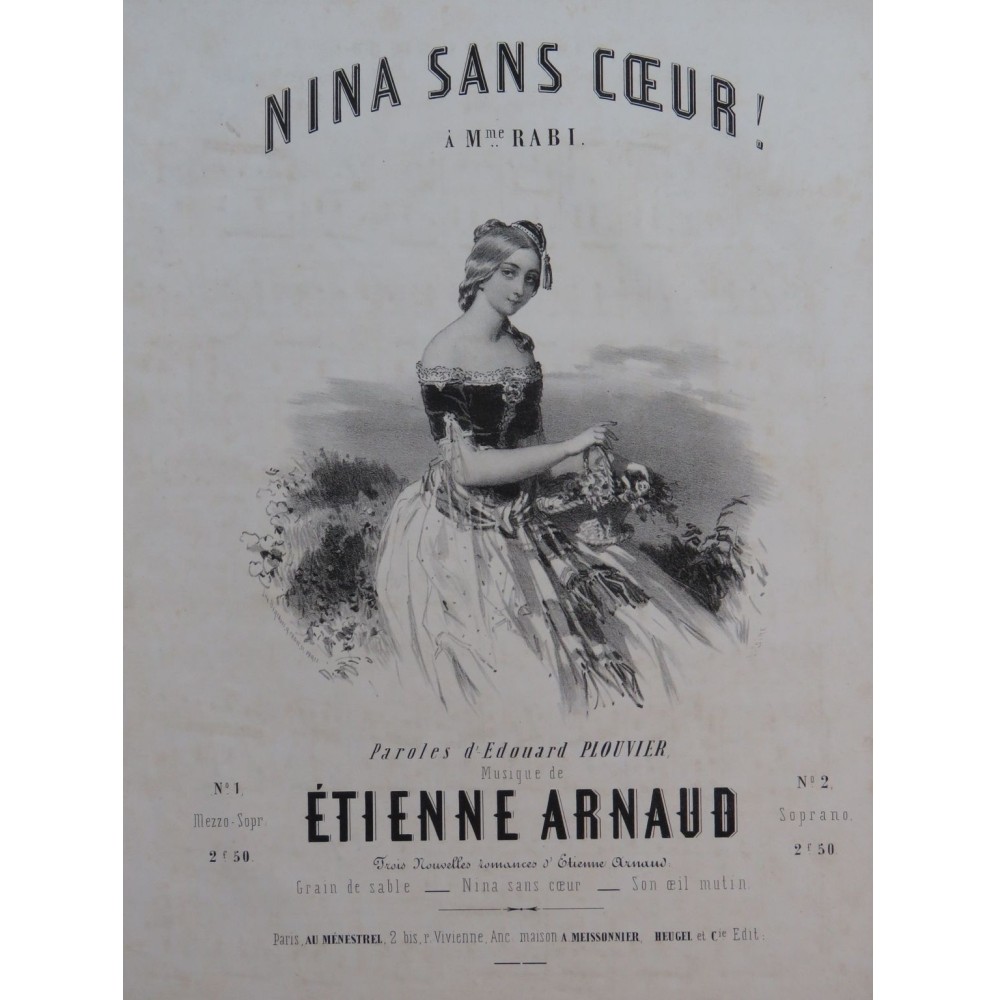 ARNAUD Étienne Nina sans Coeur Chant Piano ca1850