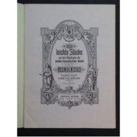 BACH J. S. 20 Leichte Stücke aus Anna Magdalena Bachs Notenbuch Piano