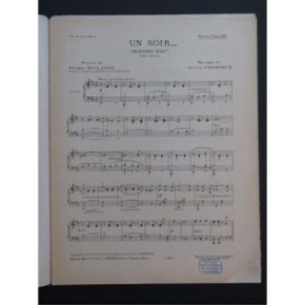 CRÉMIEUX Octave Un Soir Chant Piano 1919