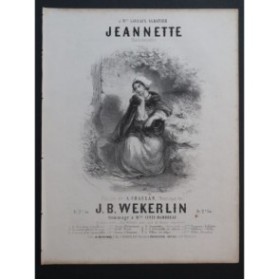 WEKERLIN J. B. Jeannette Chant Piano ca1850