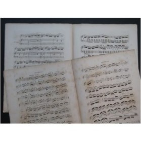 BARRET La Mélodie des Alpes Fantaisie Piano Hautbois XIXe