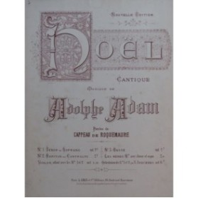ADAM Adolphe Noël Chant Piano