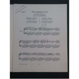 RIMSKY-KORSAKOFF N. Chanson Indoue Piano 1914