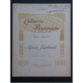 BARBIROLLI Alfredo Câlinerie Passionnée Dédicace Piano 1920