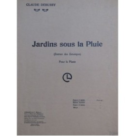 DEBUSSY Claude Jardins sous la Pluie Piano 1949