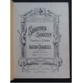 DIABELLI Anton Sonatinen und Sonaten Band 3 Piano 4 mains