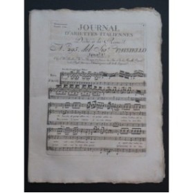 PAISIELLO Giovanni Vi lascio al primo affetto Chant Orchestre 1791