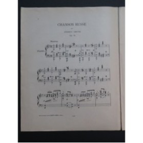 SMITH Sydney Chanson Russe Piano ca1865