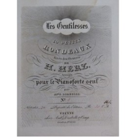HERZ Henri Les Gentillesses Rondino No 9 Piano ca1840