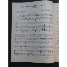 GANGLOFF Léopold Ça vous coûte si peu Chant Piano ca1895