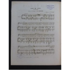 DASSIER Ernest Loin du Pays Chant Piano ca1850