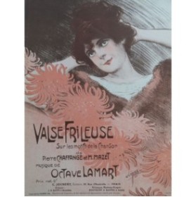 LAMART Octave Valse Frileuse Piano 1913