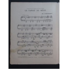 MALDEREN ED. V. Le Tango du Rêve Piano 1919