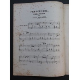 STRAUSS Josef Frauenherz Le Coeur des Femmes Piano ca1868