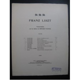LISZT Franz Choeur de Fileuses Wagner Piano XIXe