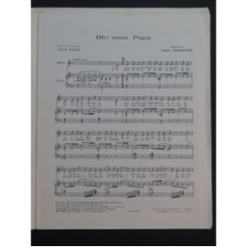 BURKHARD Paul Oh! mon Papa Chant Piano 1952